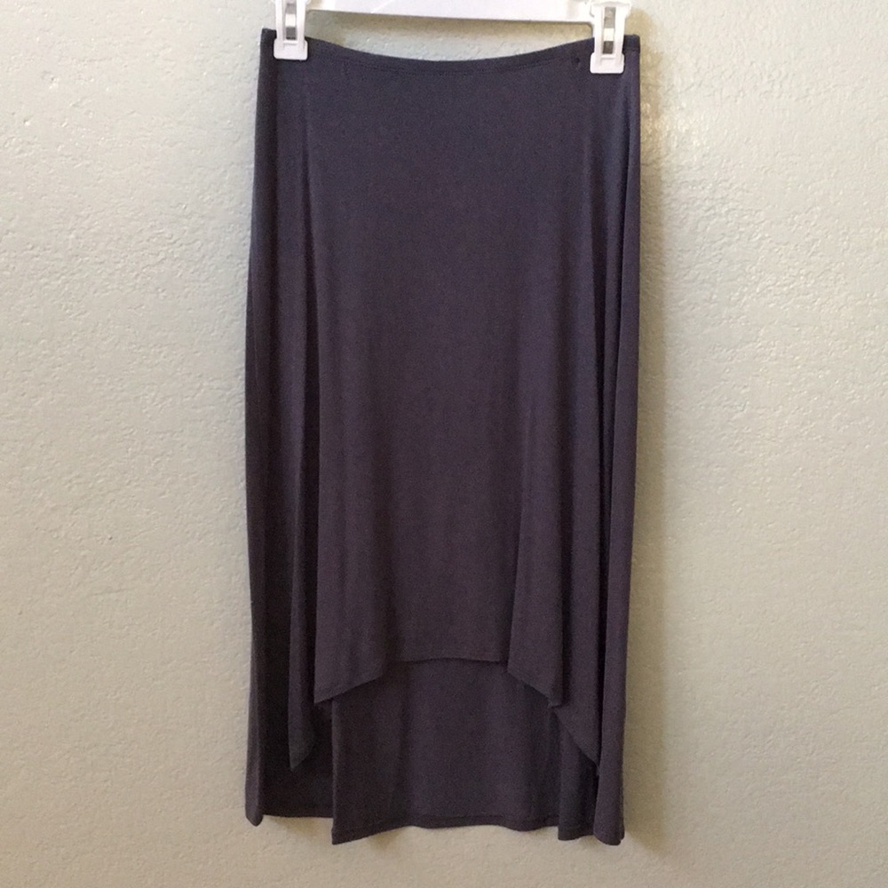 ❤️ SALE ❤️ Gray Pull-on Hi-Low Skirt